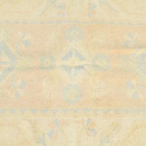 Turks tapijt van 4 x 6, vintage Oushak-tapijt 4 x 6, handgemaakt wollen tapijt, tapijt van 4 x 6, Turks tapijt, gedempt tapijt 4 x 6, Anatolisch Turkije, 1237 afbeelding 5