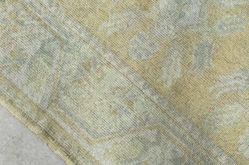 3x4 Turkish Rug,Handmade Wool Rug,Small Oushak Rug,Vintage Small Rug,3x4 Small Rug,Turkish Rug 3x4, Muted Doormat Rug,Anatolia Small Rug,952 image 6