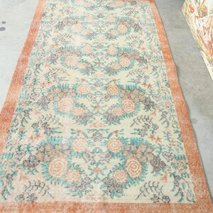 Vintage Teppich,Oushak Teppich 100x150,Handgefertigter Wollteppich,Teppich 100x150,Anatolischer Teppich,1353 Bild 3