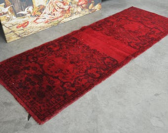 Wool Runner Rug,2x7 Turkish Runner,Oushak Runner,Vintage Runner 2x7,Hallway Rug,Handmade Rug2x7,Soft Runner,Anatolian Rug,2x7 Oushak Rug,694