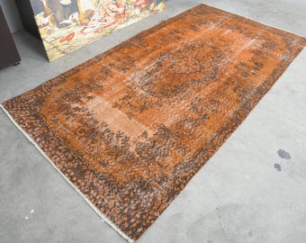 4x7 Turkish Rug,Vintage Rug, Oushak Rug 4x7,Handmade Wool Rug,Vintage Area Rug,4x7 Rug,Turkish Area Rug,Muted Rug 4x7,Anatolian Turkey,299