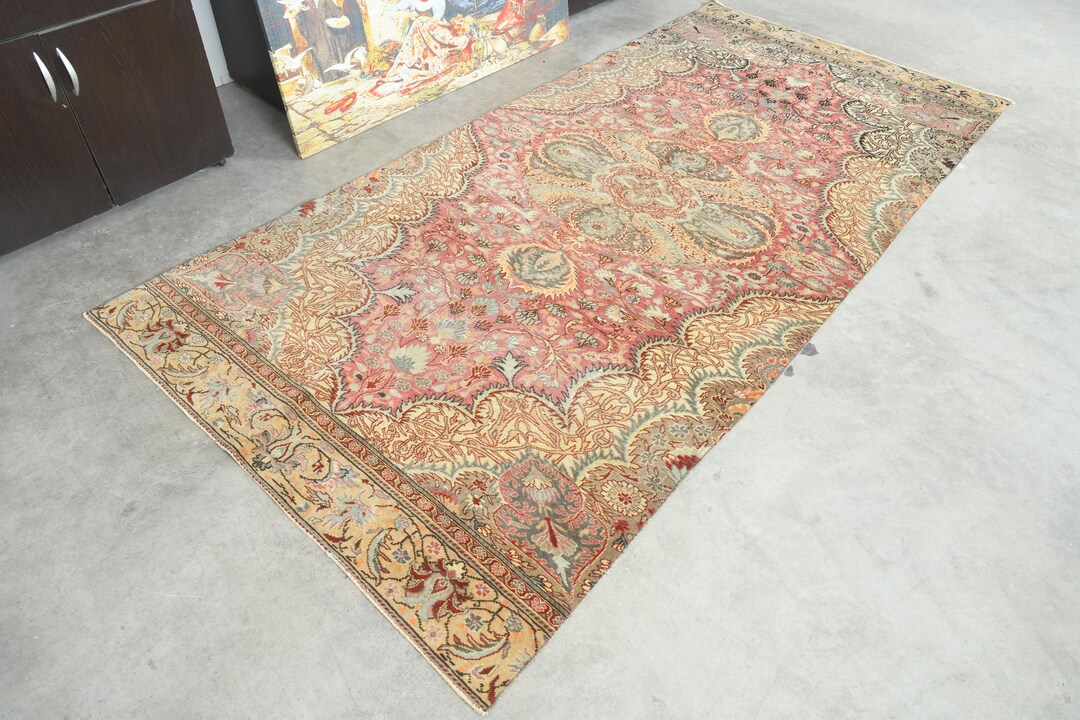 4x9 Turkish Runner,vintage Runner 4x9,wool Runner Rug,4x9 Hallway Rug ...