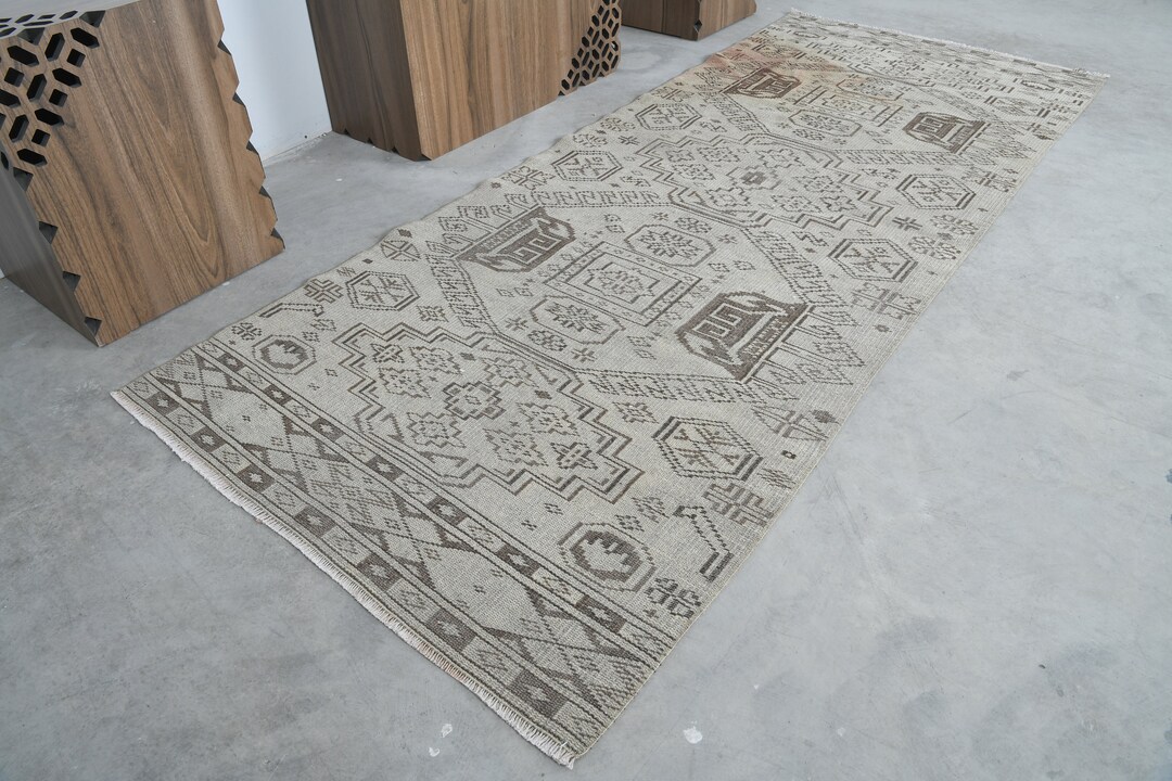 4x9 Turkish Runner,vintage Runner 4x9,wool Runner Rug,4x9 Hallway Rug ...