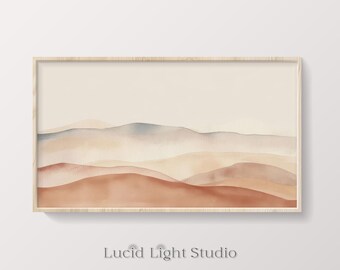 Abstract Landscape Painting | Summer Art | Frame TV Artwork | Samsung Frame TV Art | Minimalist Artwork | TV Picture Frame