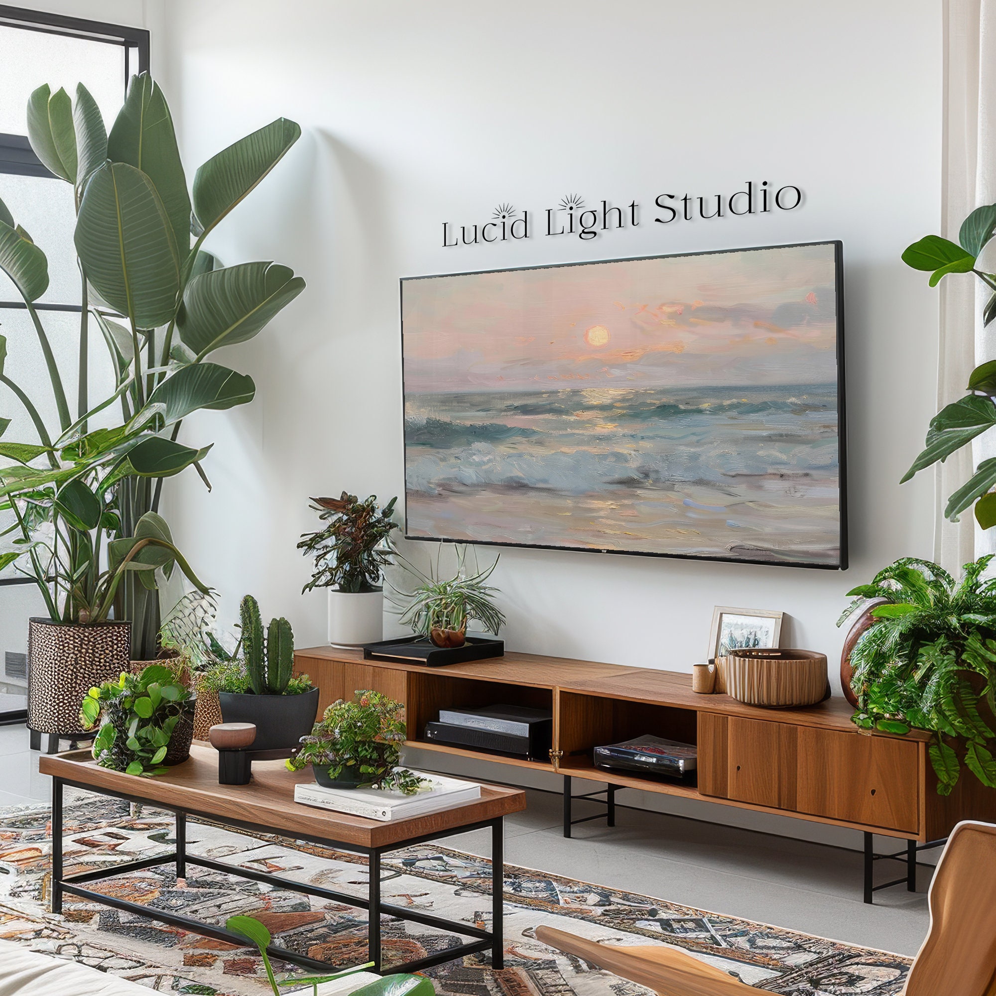 Beach Sunset Painting Ocean Painting Ocean Waves Seascape