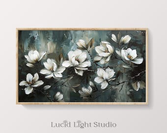 Wildflower TV Art | Summer Art | Frame TV Artwork | Samsung Frame TV Art | Antique Floral Painting | Flower Picture | Neutral Modern Decor