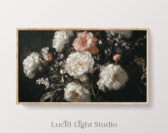 Still Life Painting | Flower Picture | Roses Painting | Frame TV Artwork | Samsung Frame TV Art | Antique Floral Painting | Dark Academia