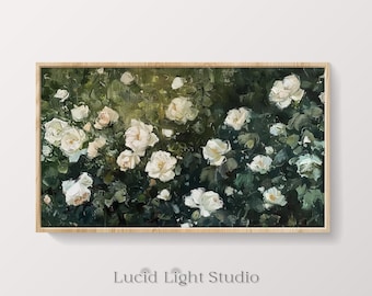 Wildflower TV Art | Summer Art | Frame TV Artwork | Samsung Frame TV Art | Antique Floral Painting | Flower Picture | Neutral Modern Decor