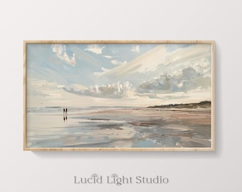 Beach Painting | Ocean Painting | Ocean Waves | Seascape Painting | Samsung Frame TV Art | TV Art | Digital Download