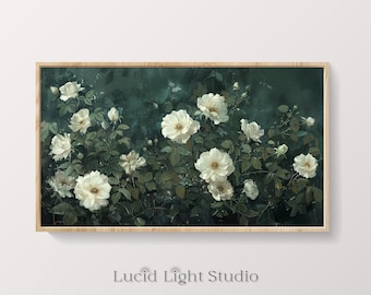 Wildflower TV Art | Summer Art | Frame TV Artwork | Samsung Frame TV Art | Antique Floral Painting | Flower Picture | Neutral Modern Decor