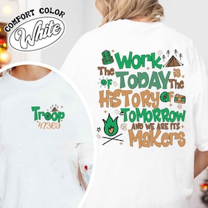 Camping Girl Sweatshirt, Cookie Mom T Shirt, Custom Troop Number Tee, We Are Its Makers, Cookies Era, Camping Gift For Girls