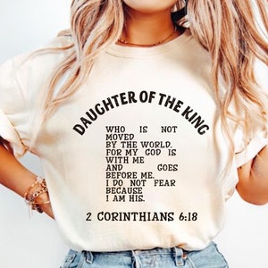 Comfort Colors® Religious Shirt, Child of God Shirt, Daughter of the King Shirt, Love Like Jesus Shirt, christian merch, Bible Verse Shirt