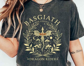 Basgiath War College Book Shirt, Dragon Rider Shirt, Fantasy Bookish Shirt, Book Lover Shirt, Bookworm Shirt, Book Shirt, Bookish War Shirt