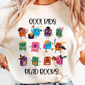 Teacher Shirts, Cool Kids Read Books Shirt, School Librarian Shirt, Teacher Appreciation Shirt, Reading Teacher Shirt, Book Lover Shirt