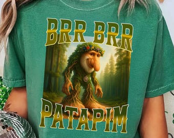 Brr Brr Patamin Italian Brainrot unisex T-shirt, Italian Brainrot Shirt, Brainrot vintage bootleg shirt, Unhinged Clothes, Weird Tee