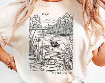 Rage Consumes Me Shirt, Frog Pond Shirt, Funny Frog Shirt, Retro Funny Frog Shirt, Frog Meme Shirt, Vintage Style Shirt, Vintage T-Shirt