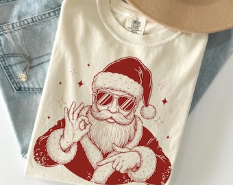 Six Seven Santa Shirt, 6 7 Christmas T-Shirt, Retro 67 Holiday Tee, Number Meme Shirt, Math Teacher Christmas Gift