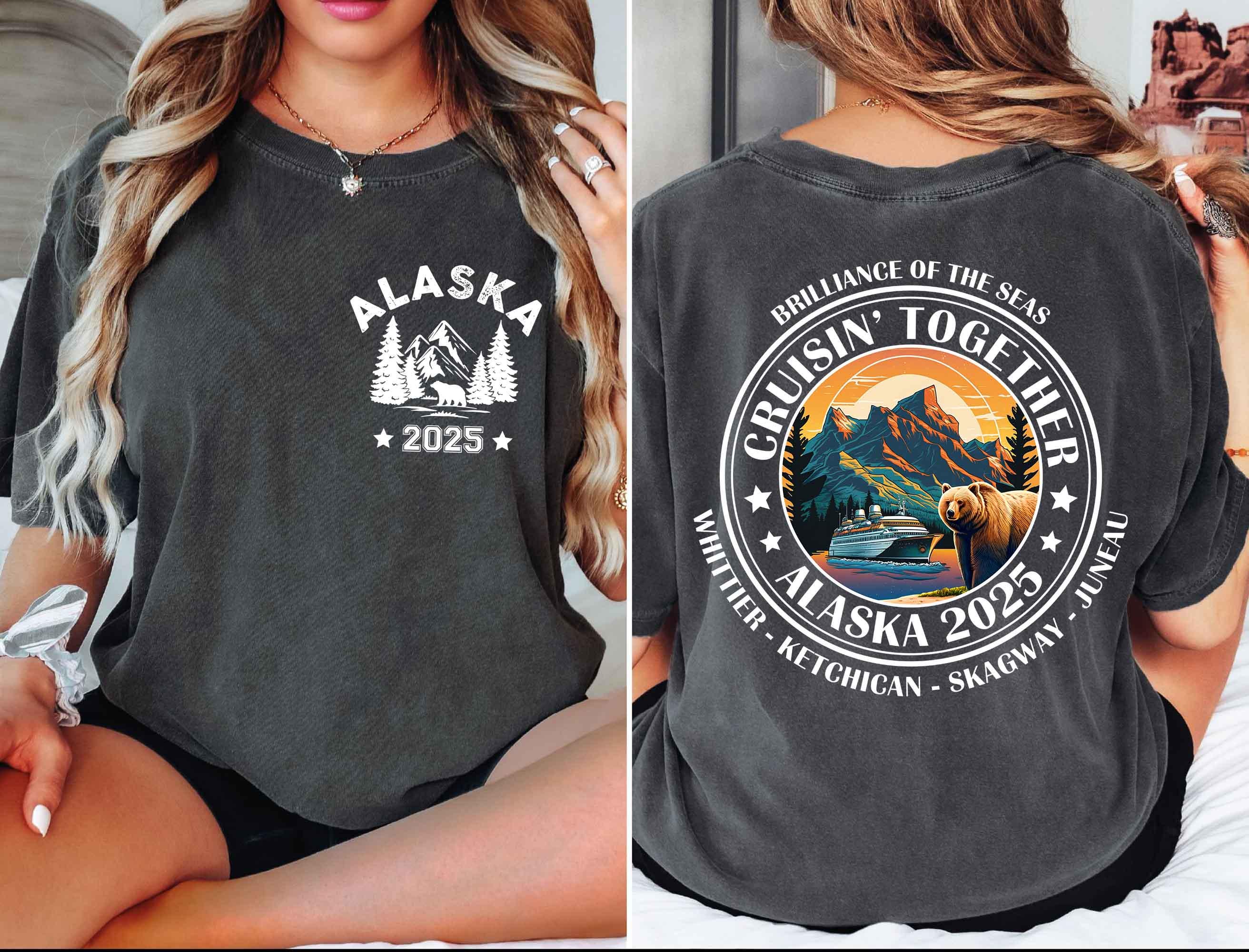 Custom Alaska Cruise Shirt, Alaska Cruise TShirt, Front Back Custom Family Cruise Shirts, Family Matching Cruise Shirt, Group Cruise T Shirt