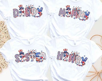 Personalized 4th Of July Shirts, Family Shirt, Celebration Shirt, USA Shirt, Patriotic Family Tees, Custom Name Shirt