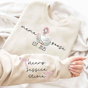 Comfort Colors® Custom Mama Goose Shirt, Silly Goose Shirt, Cute Mom Shirt, Baby Shower Gift, Pregnancy Reveal Gift, Mothers Day Gift