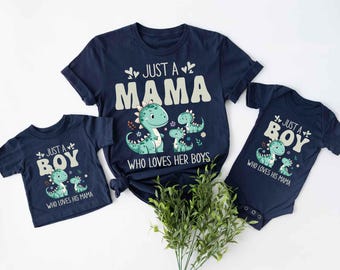 Mommy and me Matching First Mother's Day Shirts, Mother and Son Shirts, Mama and baby Boy Shirts, 1st Mother's Day Gift, Gift For New Mom