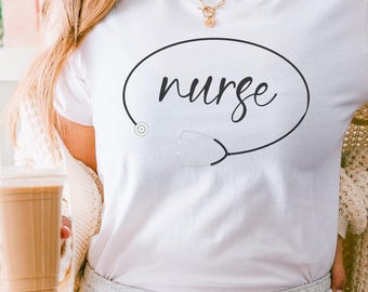 Nurse with Stethoscope T-Shirt