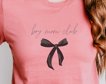 Boy Mom Club Shirt – Funny Mother's Day Unisex Cotton Blend Tee