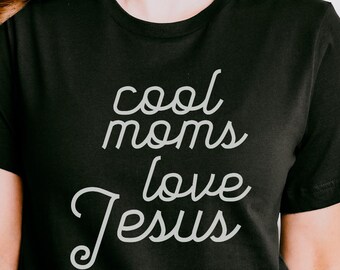 Moms Love Jesus Shirt – Mother's Day Gift, Unisex Comfort Colors Tee