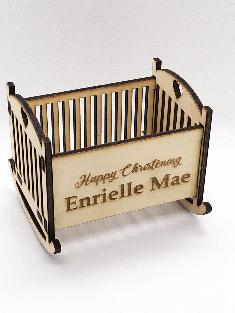 Wooden Baby Crib Souvenir | Laser Cut Pattern | Ai, Dxf, Eps, Svg, Cdr ...