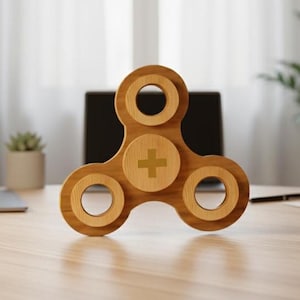 Trä Fidget Spinner | Laserskuren fil | Barnleksak | Fidget SVG | Digital nedladdning