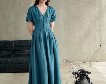 long white maxi dress Arden White High-Neck Split Maxi Dress With Lace Sleeves – Club L London main image 0