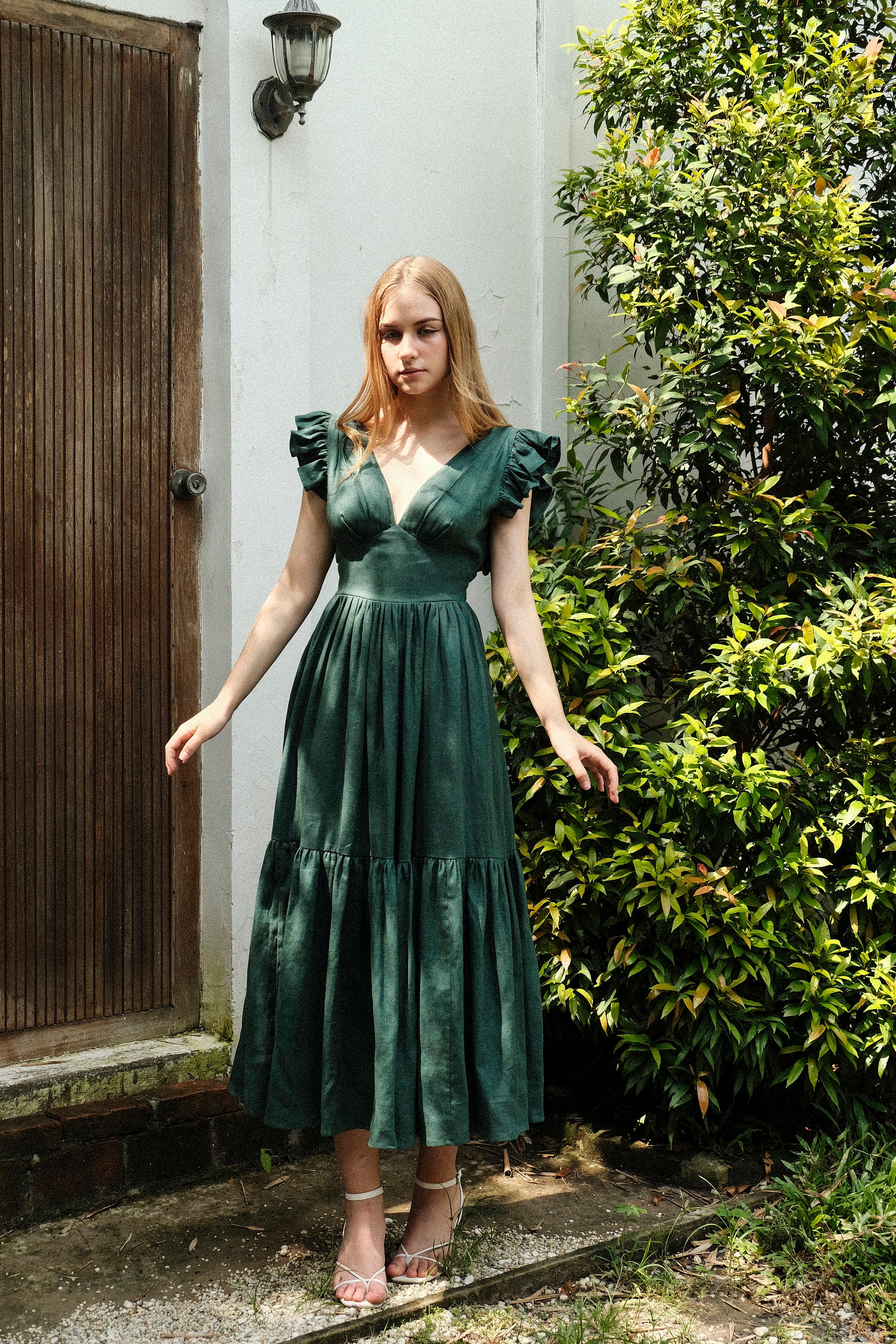 Erin in Emerald Green - Linen Maxi Dress, Backless Boho Maxi Dress, Women  Dress, Holiday Dress, Emerald Dress, Women Clothes, Gift for Her - Etsy
