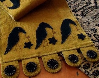 CROWS Penny Rug Applique Digital Pattern