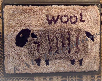 Wooly Sheep Punch Needle Digital Pattern