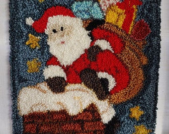 SANTA down the chimney Punch Needle Digital Pattern