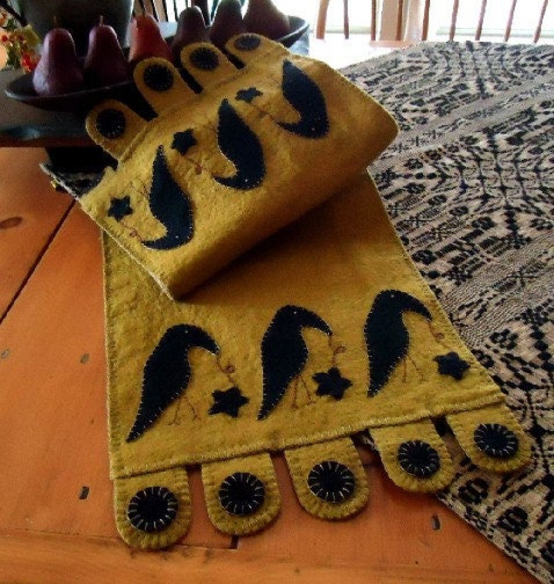 CROWS Penny Rug Applique Digital Pattern - Etsy