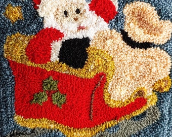 SANTAS SLEIGH Punch Needle Digital Pattern