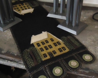 SALTBOX and WILLOW Penny Rug Applique E-Pattern