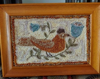 BLUEBELLS &BIRD Patrón digital de aguja perforadora