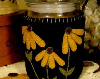 Patrón digital para abrazar velas BLACK EYED SUSAN©