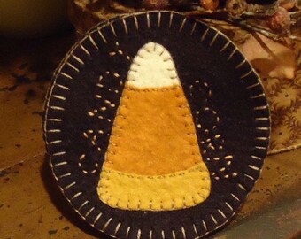 Patrón digital de apliques para posavasos con diseño de caramelos de maíz