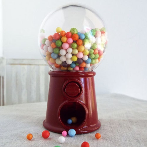 Miniature GUMBALL Machine FUN Realistic Miniature for Your Etsy