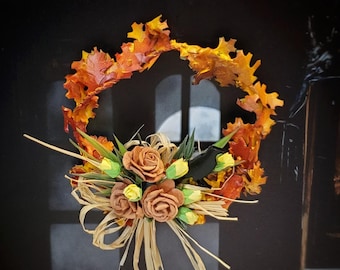 1:6 Scale Miniature Wreath for Autumn & Halloween Scenes and Dioramas - Realistic OSS Miniatures for Fashion Dolls and Action Figures