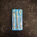 Miniature 1:6 Scale Vintage METAL Silverware - Listing is for ONE SET - Fork, Knife, Spoon - for Fashion Dolls and Action Figures 