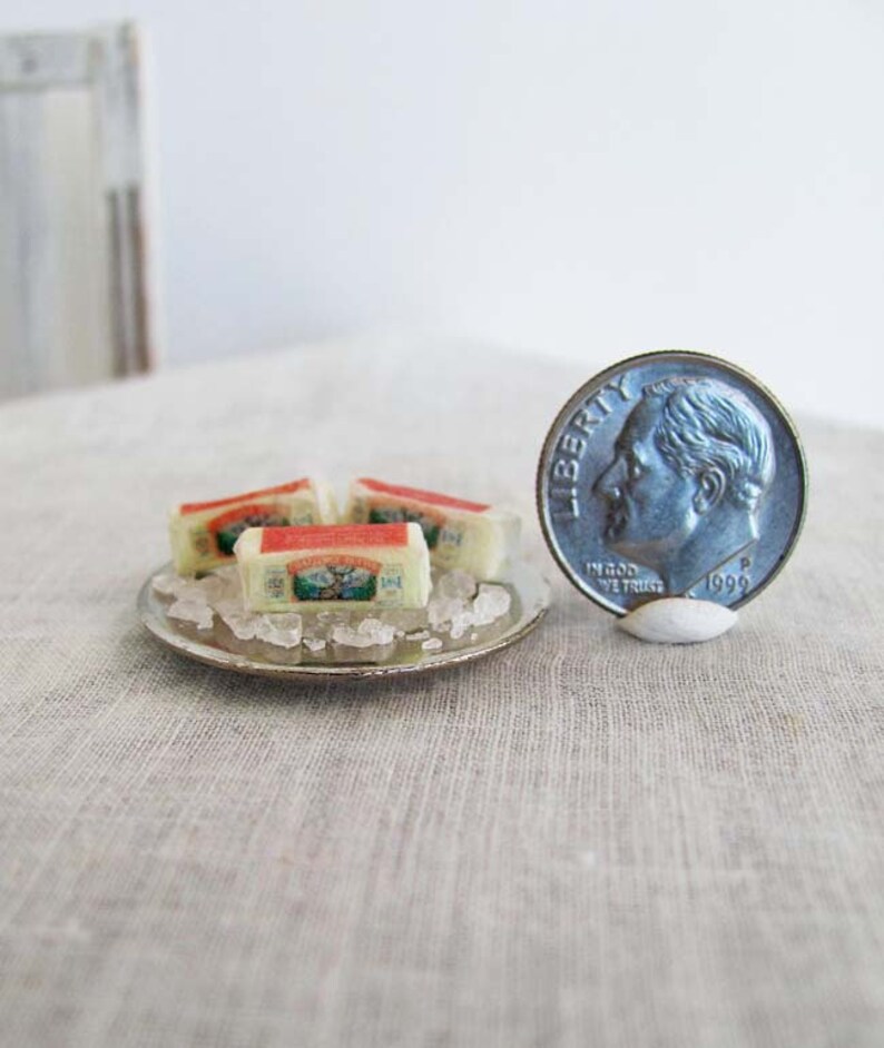 Single Dollhouse Miniature BUTTER Stick In Its Waxy Paper Etsy