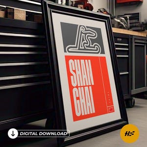 Shanghai Circuit Printable F1 Poster Wall Art Decor - Digital Download