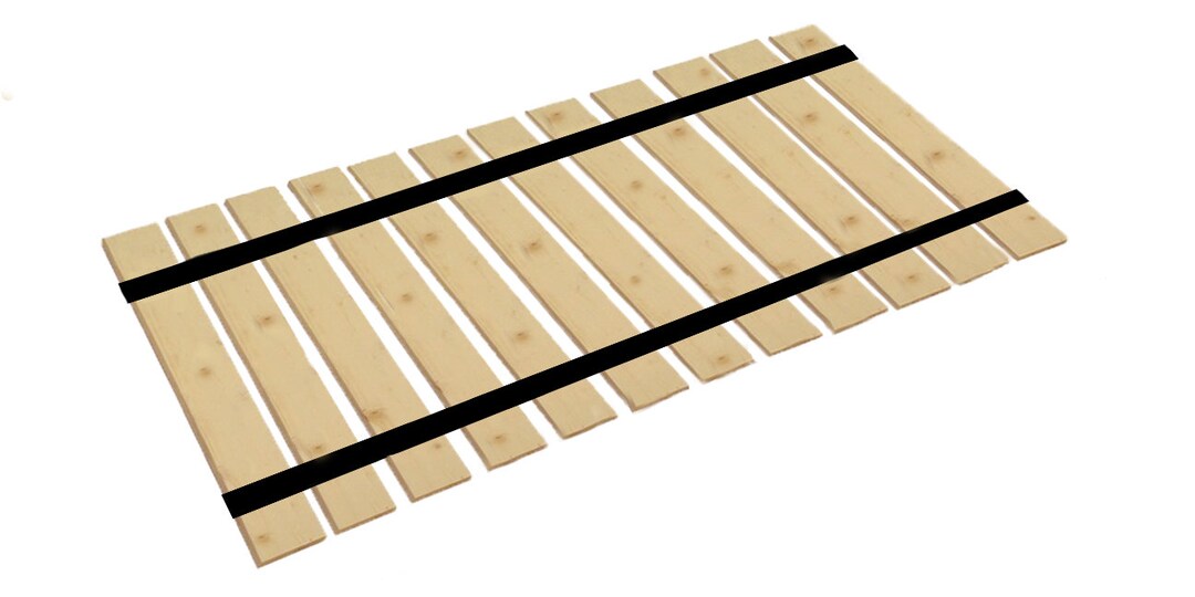 Bed Slats King Size with Closely Spaced Boards Can be used for a Mattress without a Box Spring Custom Width with Thick Black Strapping Etsy