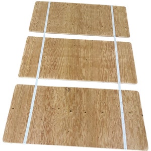 New! Full Bed Slat Strong 5/8&quot; Plywood Platform Bunkie Board Use w/ Specialty Mattresses-Meets Mfr.  Warranties-Custom Width w/ Strong Strap