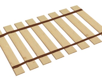 Bed Slats Full Size Custom Width Brown Strapping / Bunkie Board Support