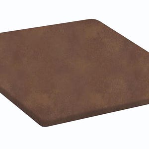 Square Lazy Susan Game Board Covered in a Brown Colored Vinyl - Custom Wood Turntable Games Dining Room Kitchen
